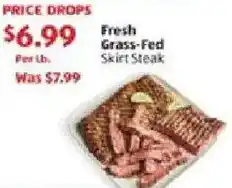 Aldi Fresh grass fed skirt steak offer
