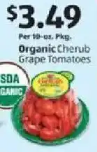 Aldi Organic cherub grape tomatoes offer