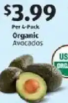 Aldi Organic avocados offer