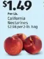 Aldi California nectarines offer
