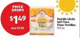 Aldi Pueblo lindo soft taco flour tortillas offer