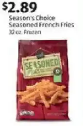 Aldi Season's choice seasoned french fries offer
