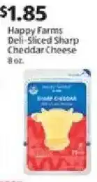 Aldi Happy farms deli sliced sharp cheddar cheese offer