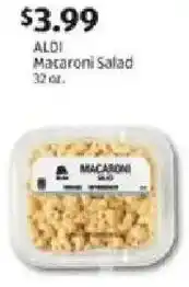 Aldi Aldi macaroni salad offer