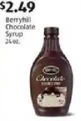 Aldi Berryhill chocolate syrup offer