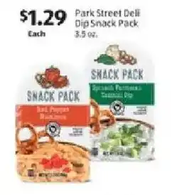 Aldi Park street deli dip snack pack offer