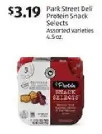 Aldi Park street deli protein snack selects offer