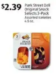 Aldi Park street deli original snack selects offer
