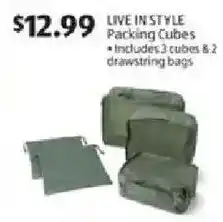 Aldi Live in style packing cubes offer