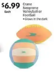 Aldi Crane neoprene volleyball or football offer