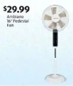 Aldi Ambiano 16" Pedestal Fan offer