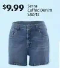 Aldi Serra Cuffed Denim Shorts offer