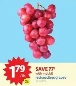Lidl Red seedless grapes offer