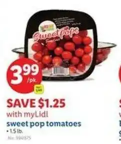 Lidl Sweet pop tomatoes offer