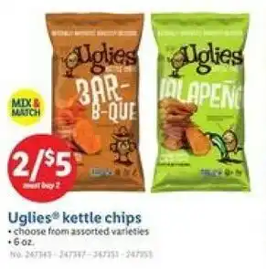 Lidl Uglies kettle chips offer