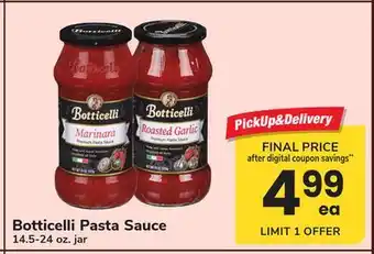ACME Botticelli Pasta Sauce offer