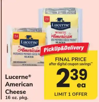 ACME Lucerne American Cheese offer