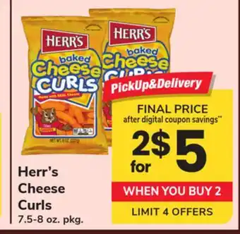 ACME Herr's Cheese Curls offer