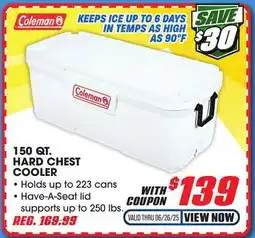 Big 5 Coleman 150-Qt. Hard Chest Cooler offer