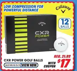 Big 5 Callaway CXR Power Golf Balls - 1-Dozen offer