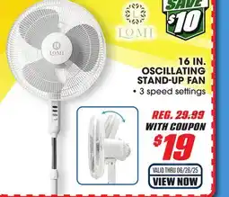 Big 5 LOMI 16 Oscillating Stand Up Fan offer
