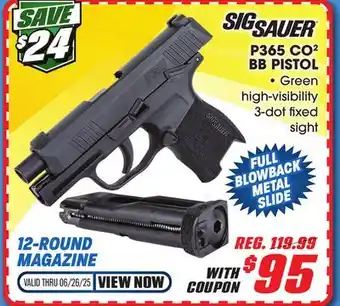 Big 5 Sig Sauer P365 CO2 BB Air Pistol offer