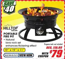 Big 5 Hilltop Gear Portable Fire Pit offer