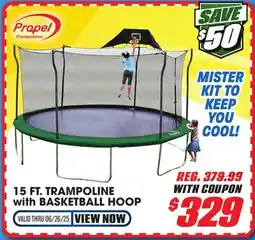 Big 5 Propel 15' Trampoline with Basketball Hoop offer