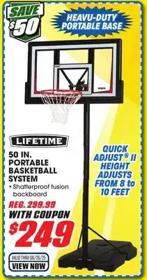 Big 5 Lifetime 50 Portable Basketball Hoop offer