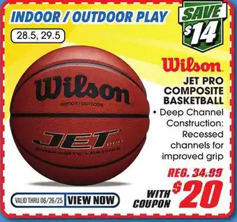 Big 5 Wilson Jet Pro Composite Basketball offer