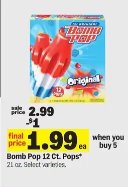 Meijer Bomb Pop 12 Ct. Pops offer