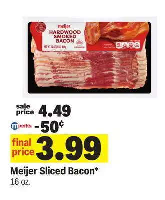Meijer Meijer Sliced Bacon offer