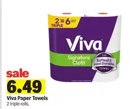 Meijer Viva Paper Towels offer