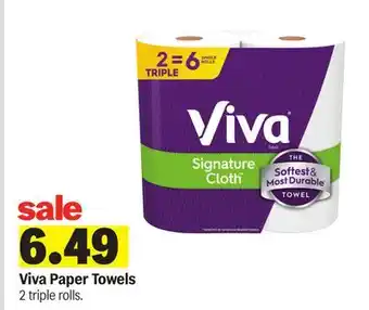 Meijer Viva Paper Towels offer