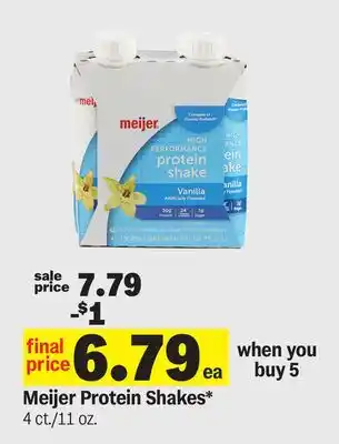 Meijer Meijer Protein Shakes offer