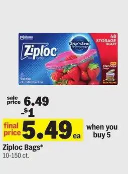 Meijer Ziploc Bags offer