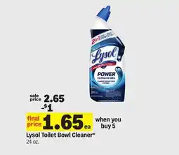 Meijer Lysol Toilet Bowl Cleaner offer