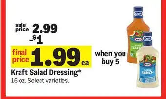 Meijer Kraft Salad Dressing offer
