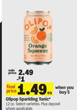 Meijer Olipop Sparkling Tonic offer