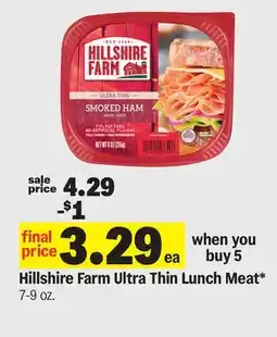 Meijer Hillshire Farm Ultra Thin Lunch Meat offer