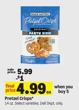 Meijer Pretzel Crisps offer
