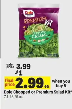 Meijer Dole Chopped or Premium Salad Kit offer