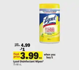 Meijer Lysol Disinfectant Wipes offer