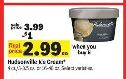 Meijer Hudsonville Ice Cream offer