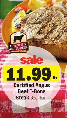 Meijer Certified Angus Beef T-Bone Steak offer