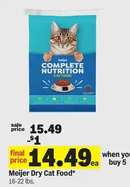 Meijer Meijer Dry Cat Food offer