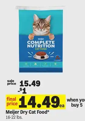 Meijer Meijer Dry Cat Food offer