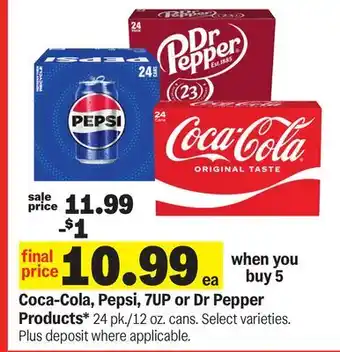 Meijer Coca-Cola, Pepsi, 7UP or Dr Pepper Products offer