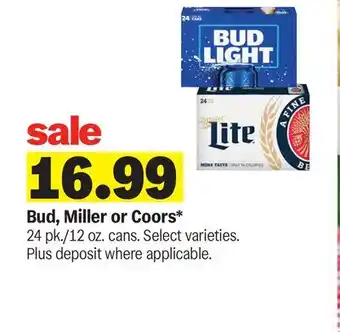Meijer Bud, Miller or Coors offer