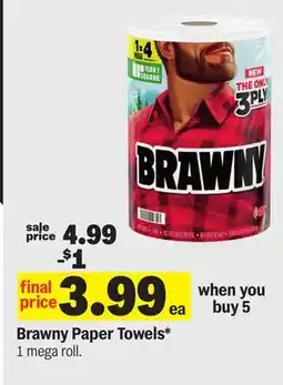Meijer Brawny Paper Towels offer